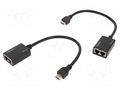 HDMI extender; HDMI plug,RJ45 socket x2; HDCP 1.3; 30m LOGILINK HD0021