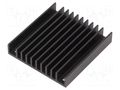 Heatsink: extruded; grilled; TO218,TO220; black; L: 61mm; W: 57.9mm Wakefield Thermal 528-45AB