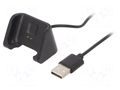 Cable: for smartwatch charging; Xiaomi; 1m; 1A; black AKYGA AK-SW-01