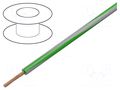 Wire; H05V-K,LgY; stranded; Cu; 0.35mm2; PVC; green-grey; 300V,500V BQ CABLE LGY0.35-GR/GY