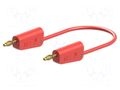 Test lead; 60VDC; 30VAC; 32A; banana plug 4mm,both sides; red STÄUBLI LK-4A-S25-05022