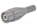 Connector: BNC; socket; grey; crimped; Type: insulated; female STÄUBLI XBS-58-28