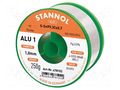 Tin; lead free; Sn99,3Cu0,7; 1mm; 250g; reel; 3.5%; Flux: SW26; ALU1 STANNOL S99C1ALU1/1.0/250