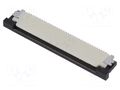 Connector; PIN: 36; ZIF FFC; 0.5mm; Type: top contacts Riverdi ZIF0536UH