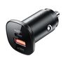 Acefast car charger 38W USB Type C / USB, PPS, Power Delivery, Quick Charge 3.0, AFC, FCP black (B1 black), Acefast 6974316280330 6974316280330