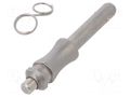 Locking pin; without handle,with locking; stainless steel; 35kN ELESA+GANTER GN113.4-6-20