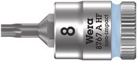 8767 A HF TORX® Zyklop bit socket with holding function, 1/4" drive, TX 8x28.0, Wera 05003360001