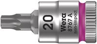 8767 A TORX® Zyklop bit socket, 1/4" drive, TX 20x28.0, Wera 05003391001