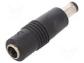 Adapter; Plug: straight; Input: 5,5/2/,11; Out: 5,5/2,1/9,5 MEAN WELL DC-PLUG-P1J-P1I