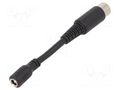 Adapter; Plug: straight; Input: 5,5/2,1; Out: DIN 5pin MEAN WELL DC-PLUG-P1J-R1B