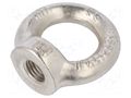 Lifting eye nut; eye; M24; A2 stainless steel; DIN 582; 50mm ELESA+GANTER DIN582-M24-NI