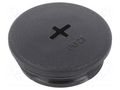 Stopper; PG21; polyamide; black; Thread: PG; 8mm; 10pcs. ALPHA WIRE HPP21-BK080