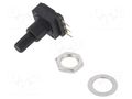 Potentiometer: shaft; 50kΩ; 200mW; THT; 6.25mm; plastic; mono; PC-16 PIHER PC16SH-50K-P11