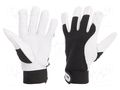 Protective gloves; Size: 11; black; natural leather LAHTI PRO LAHTI-L270811K