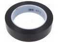 Tape: marking; black; L: 33m; W: 25mm; Thk: 0.13mm; 2.5N/cm; 130% 3M 3M-471-25-33/BK