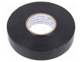 Tape: electrical insulating; W: 19mm; L: 33m; Thk: 0.18mm; black HELLERMANNTYTON FLEX1000P-19X33