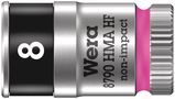 8790 HMA HF Zyklop socket with 1/4" drive with holding function, 8.0x23.0, Wera 05003723001