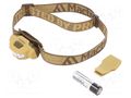 Torch: LED headtorch; 215lm; 60x38x30mm; beige MACTRONIC THL0111