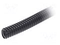 Protective tube; Size: 25; PVC; black; L: 30m; 320N; Øint: 25mm PAWBOL PW-17025C