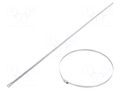 Cable tie; L: 360mm; W: 4.6mm; stainless steel AISI 304; 890N BM GROUP BMS3745