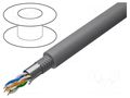 Wire; SF/UTP; 4x2x24AWG; 5e; wire; Cu; LSZH; grey; 500m; Øcable: 6mm BELDEN 1633ENS.00500