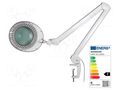 Desk magnifier; with backlight; 5dpt(x2.25); Ø120mm; Ø4.72"; 8W NEWBRAND LAMP-5D-LEDN1