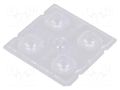 LED lens; square; transparent; H: 6.1mm; Body dim: 50x50mm LEDIL C14680