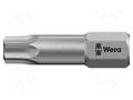 Screwdriver bit; Torx®; TX30; Overall len: 25mm; TORSION WERA WERA.05066315001