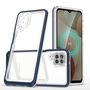 Clear 3in1 Case for Samsung Galaxy A12 5G Frame Gel Cover Blue, Hurtel 5907769338830 5907769338830