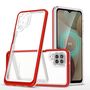 Clear 3in1 Case for Samsung Galaxy A22 4G Frame Gel Cover Red, Hurtel 5907769338908 5907769338908