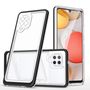 Clear 3in1 Case for Samsung Galaxy A42 5G Frame Gel Cover Black, Hurtel 9145576242728 9145576242728