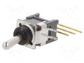 Switch: toggle; Pos: 2; SPDT; ON-ON; 0.1A/28VAC; 0.1A/28VDC; B; THT NKK SWITCHES B12AV