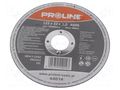 Cutting wheel; Ø: 125mm; Øhole: 22mm; Disc thick: 1mm PROLINE PRE-44014