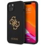 Guess GUHCP13SLS4GGBK iPhone 13 mini 5.4&quot; black/black hard case Silicone 4G Logo, Guess 3666339024239 3666339024239