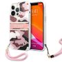 Guess GUHCP13XKCABPI iPhone 13 Pro Max 6.7&quot; pink/pink hardcase Camo Strap Collection, Guess 3666339023188 3666339023188