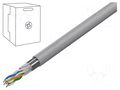 Wire; F/UTP; 4x2x24AWG; 5e; wire; CCA; Insulation: PVC; grey; 305m GEMBIRD FPC-5004E-SOL