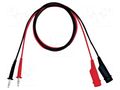Test leads; Imax: 3A; Len: 1m; red and black GW INSTEK GTL-105A