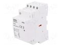 Contactor: 4-pole installation; 25A; 230VAC; NC + NO x3; STM ZAMEL STM-25-31