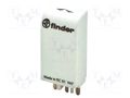 Module protecting; socket; Indication: LED; Colour: green FINDER 99.02.0.060.98