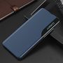 Eco Leather View Case elegant case with a flip cover and stand function for Samsung Galaxy S22 + (S22 Plus) blue, Hurtel 5907769337956 5907769337956