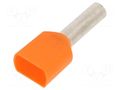 Tip: bootlace ferrule; insulated,double; copper; 4mm2; 12mm; 12AWG BM GROUP BM00760