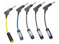 Set of voltage adapters; 1A; banana 4mm socket; 600V; 5pcs. SONEL WAADASKA