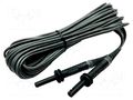 Test lead; banana plug 4mm,both sides; shielded; Urated: 5kV SONEL WAPRZ010BLBBE5K
