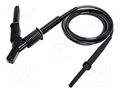 Test lead; banana plug 4mm,aligator clip; shielded; Urated: 15kV SONEL WAPRZ1X8BLKROE15KV