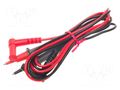 Test leads; black,red; 2pcs. SONEL WAPRZCMM1