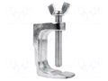 Vise clamp; silver; banana 4mm socket; max.50mm SONEL WAZACIMA1