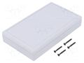 Enclosure: desktop; TENCLOS FLAT; X: 85mm; Y: 145mm; Z: 27mm; ABS TEKO 660F.5