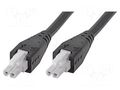 Cable; Mini-Fit Jr; female; PIN: 2; Len: 3m; 6A; Insulation: PVC; 1x2 MOLEX MX-217159-0230