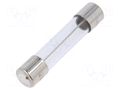 Fuse: fuse; 500mA; 250VAC; time-lag; glass; 6.3x32mm; TSA; brass OPTIFUSE TSA-500MA