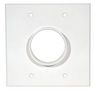 WALL PLATE, DUAL GANG, WHITE 2GWH